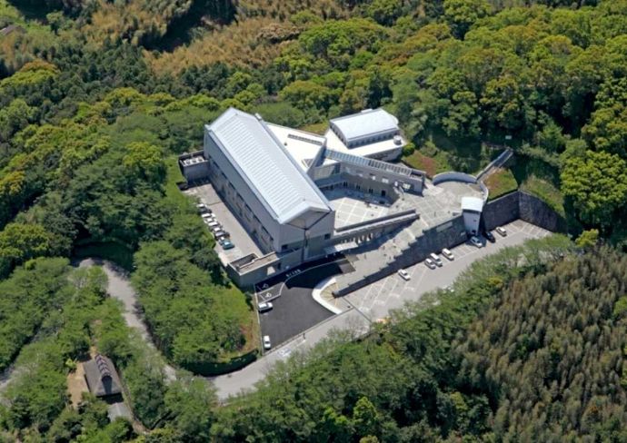 高知県立歴史民俗資料館の上空写真
