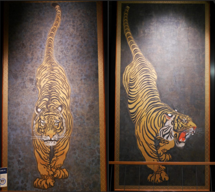 小倉城のシンボルである「二頭の虎」