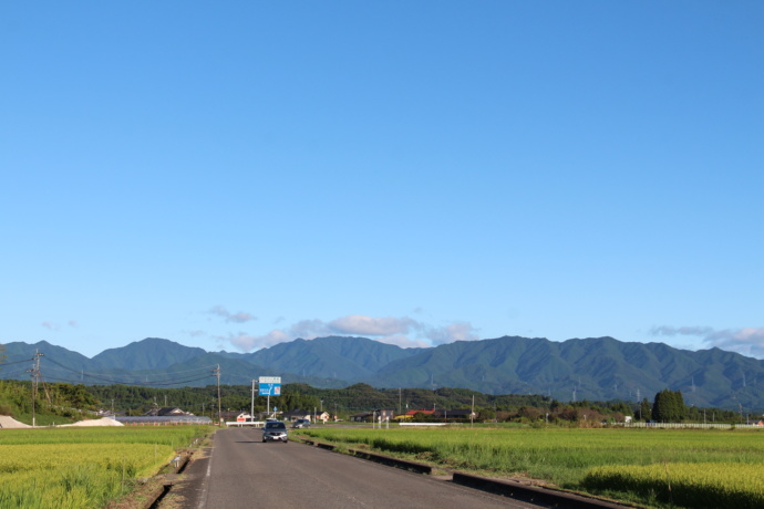 宮崎県国富町の郊外の風景