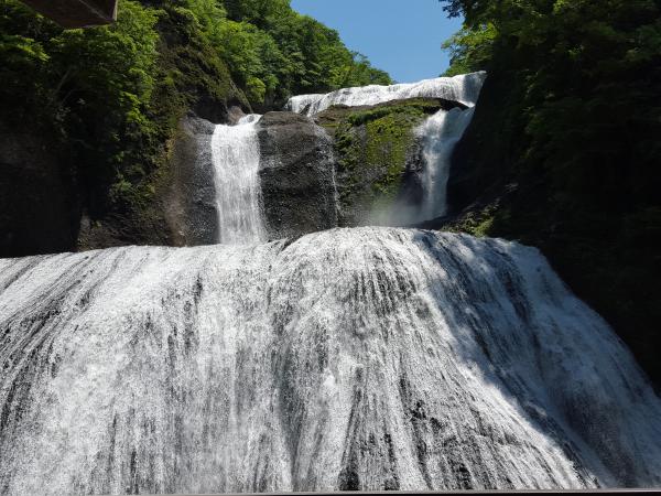 茨城県久慈郡大子町にある、日本三名瀑のひとつ「袋田の滝」の写真