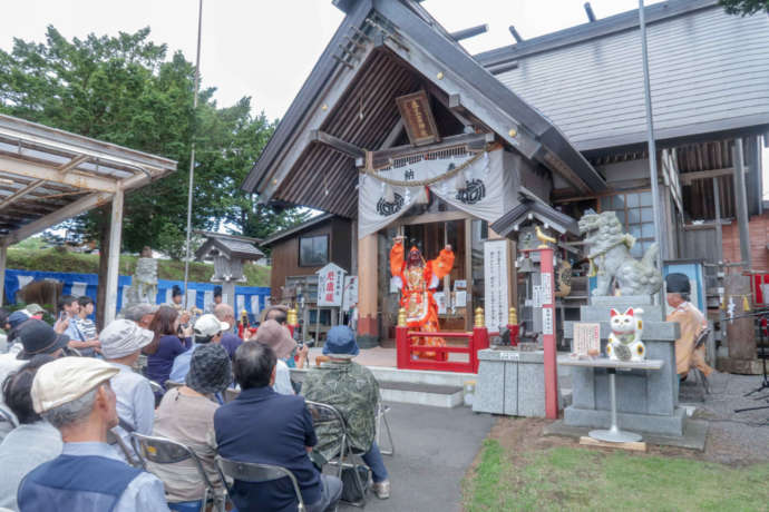 「森三吉神社」で奉納される舞楽（その2）