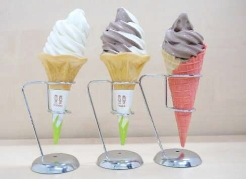 北海道士別市にある「道の駅 羊のまち 侍・しべつ」で購入できるソフトクリーム