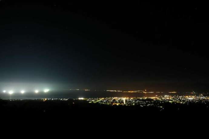 夜の円山展望台