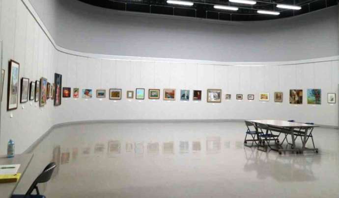 めんこい美術館で開催された市民芸術祭「絵画展」