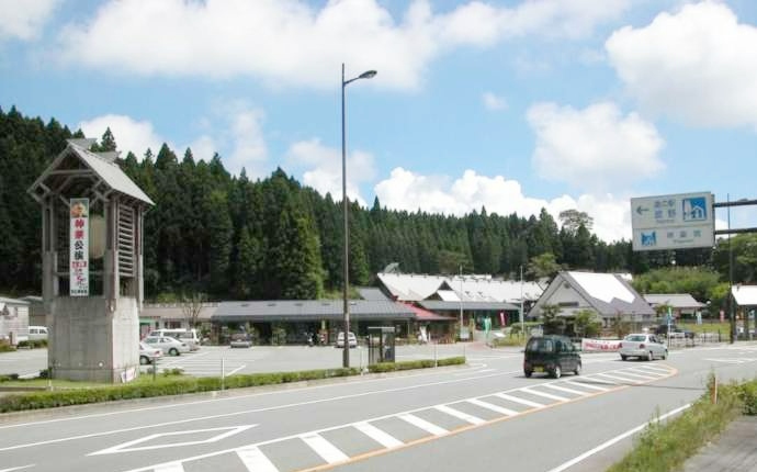 熊本県阿蘇市にある道の駅波野の外観