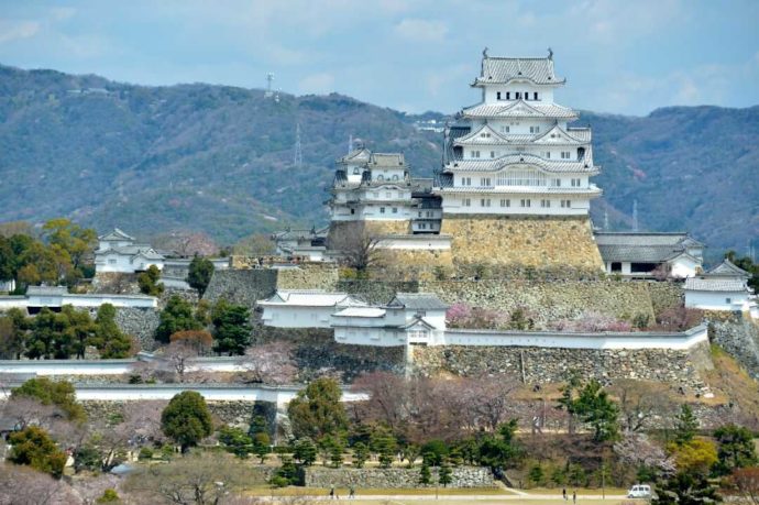 三木美術館の屋上から見える姫路城