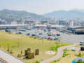 愛媛県八幡浜市「道の駅八幡浜みなっと」の俯瞰写真