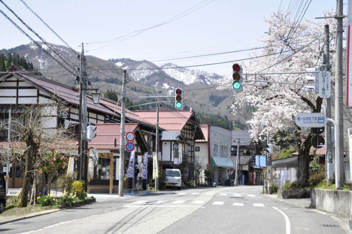 福島県三島町のまちの風景