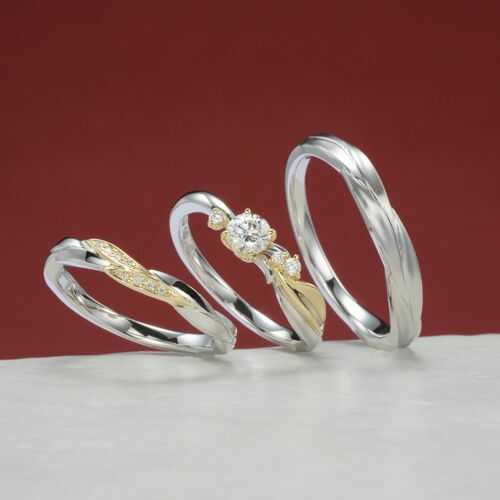 雅 -miyabi-で人気のある結婚指輪「鳥歌花舞&春つむぎ」