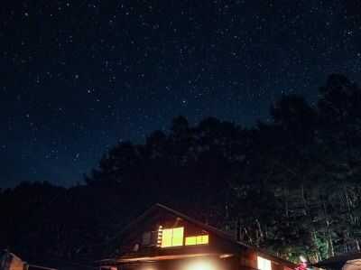 キャンプ場から見える星空