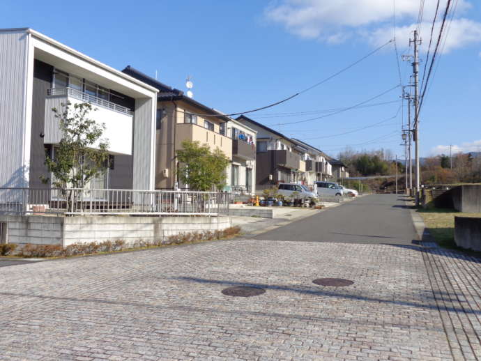 岐阜県瑞浪市にある住宅街の風景