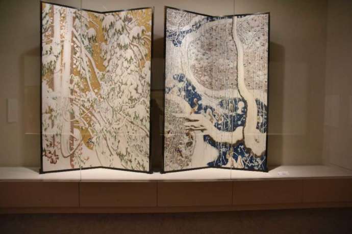 「南砺市立福光美術館」で常設展示中の石崎光瑤作「雪」