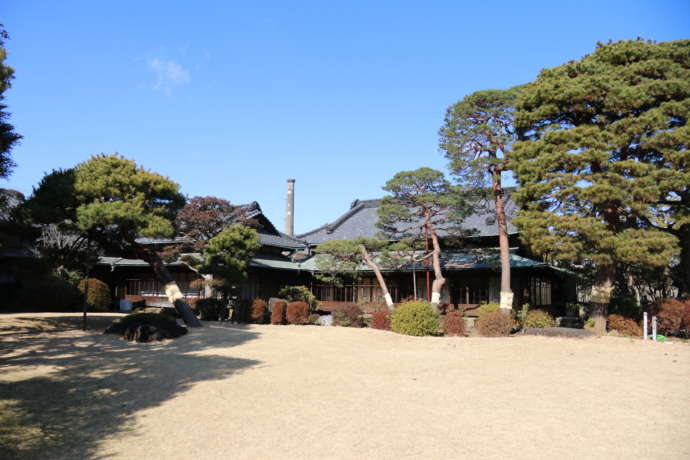 「野田市市民会館」の茂木佐平治家の邸宅と庭園