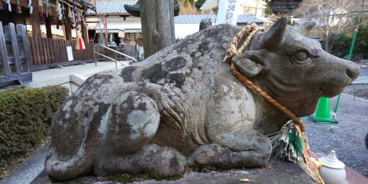 熊野若王子神社の「なで牛」