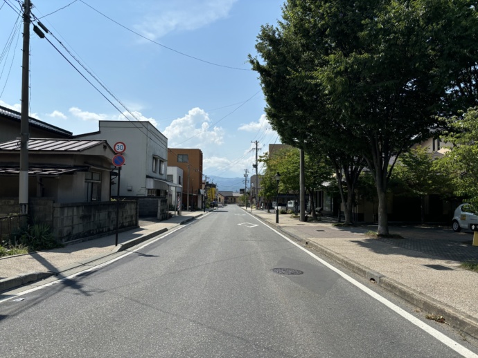 長野県小布施町の市街地