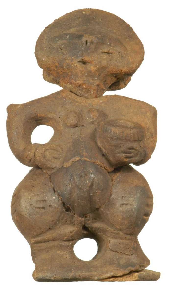 壺を持つ妊婦土偶