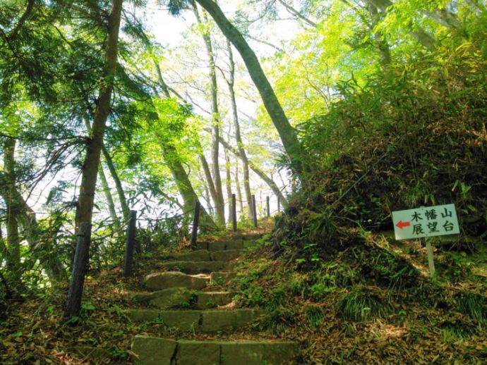 隠津島神社の展望台入り口
