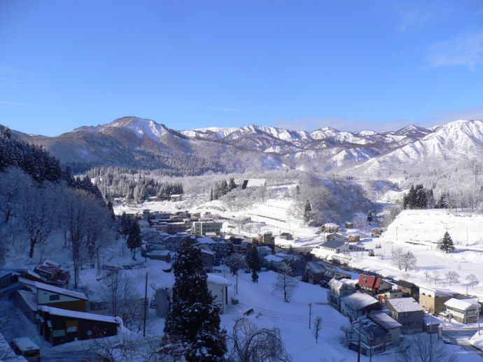 雪景色の大蔵村