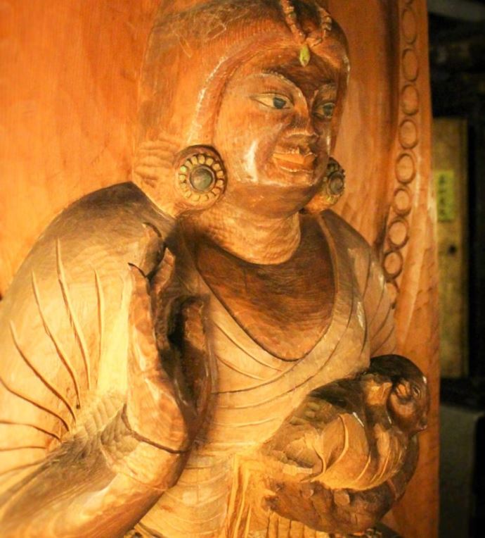 愛宕念仏寺にある安産祈願のご利益がある訶梨帝菩薩