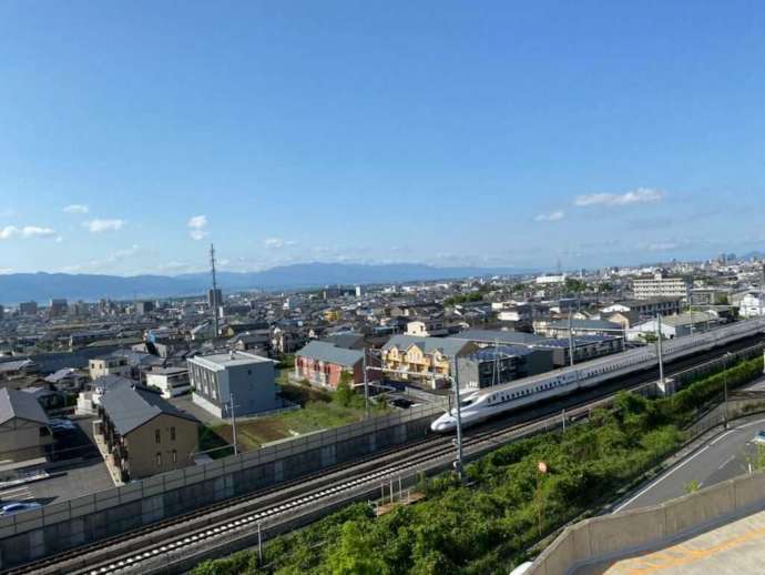 新幹線テラスからの風景
