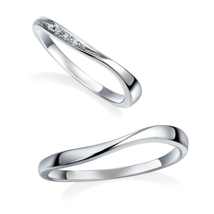 オーバーエクセレントで人気のウェーブデザインの結婚指輪「DM-30・29」