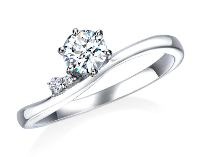デザインが美しいオーバーエクセレントの婚約指輪