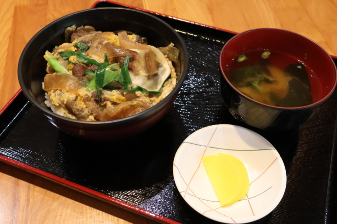 和歌山県龍神村の道の駅龍神で提供されているジビエの猪を使った猪丼