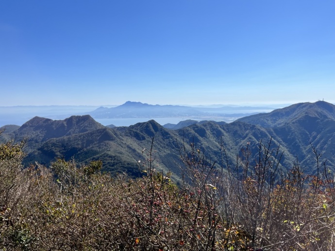 鹿島市の経ヶ岳山頂から見た風景