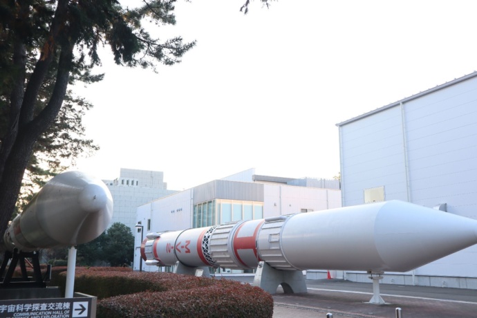 JAXA相模原キャンパスに展示されているロケット