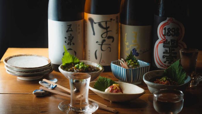 魚と日本酒 魚バカ一代 新橋本店の日本酒とお料理