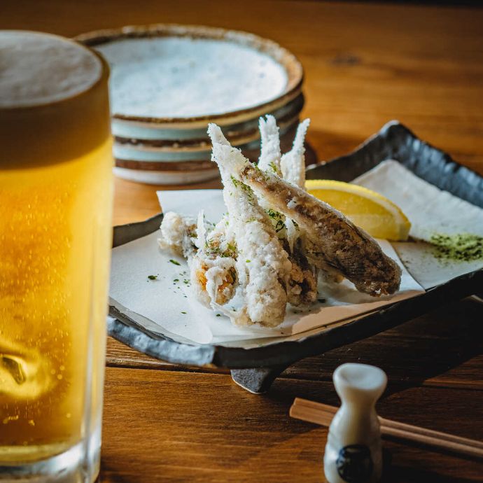 魚と日本酒 魚バカ一代 新橋本店のメヒカリの唐揚げ