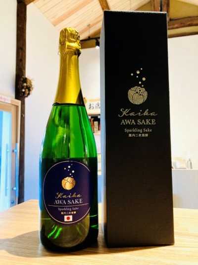 「第一酒造株式会社」で生産されるスパークリング日本酒「開華 AWA SAKE」