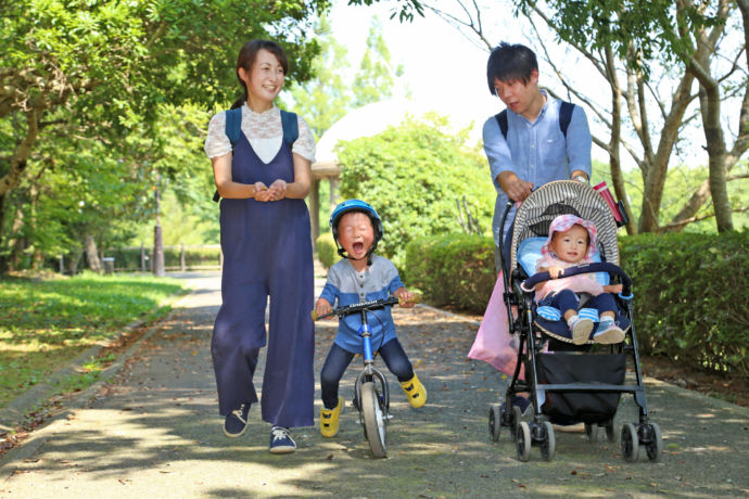 佐倉市に移住した家族の写真