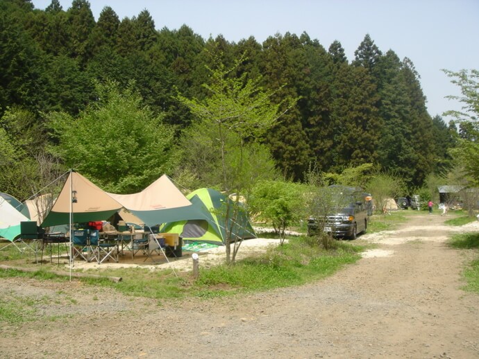 栃木県那須郡「サンタヒルズ」のキャンプサイト