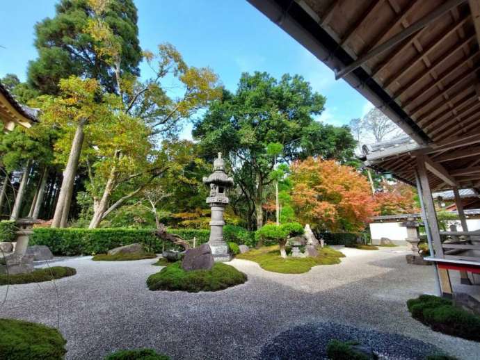 青隆寺の秋の庭園