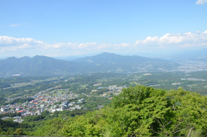 「上ノ山公園」からの展望の写真