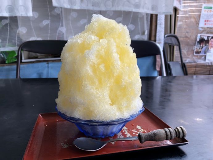 温州みかん味のかき氷