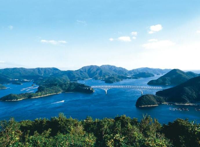 若松島の絶景スポット龍観山展望台