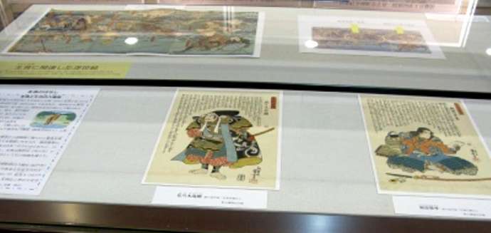 「白井市郷土資料館」で常設展示される浮世絵作品