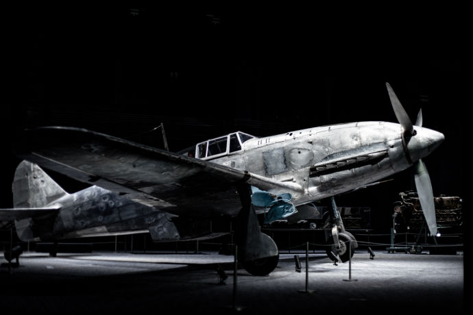 岐阜かかみがはら航空宇宙博物館にある三式戦闘機二型「飛燕」