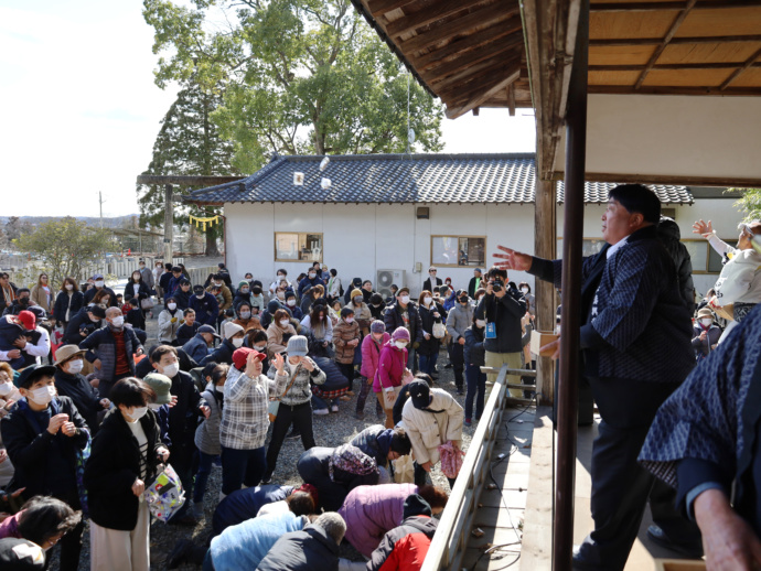 相馬市で開催されているイベント「福節祭」春を呼ぶ豆まき～