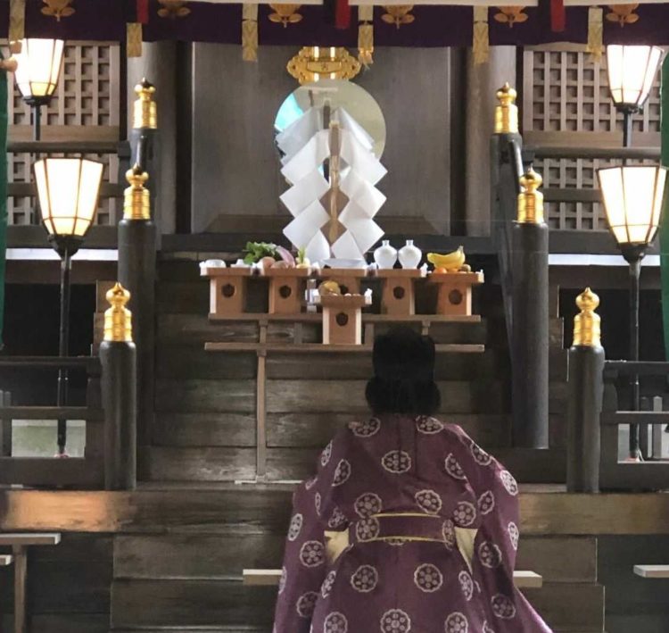 長崎県雲仙市にある「橘神社」での祈祷