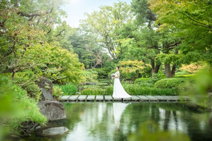 大阪市都島区で結婚式や披露宴を行う「太閤園」の庭園