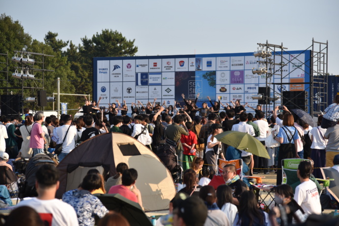 大阪府高石市で開催される高石シーサイドフェスティバルのイベントの様子