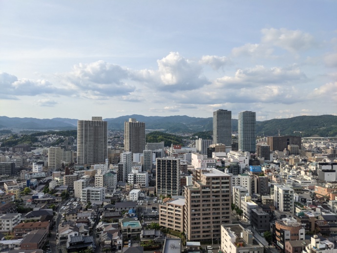 大阪府高槻市の市街地が見渡せる風景写真