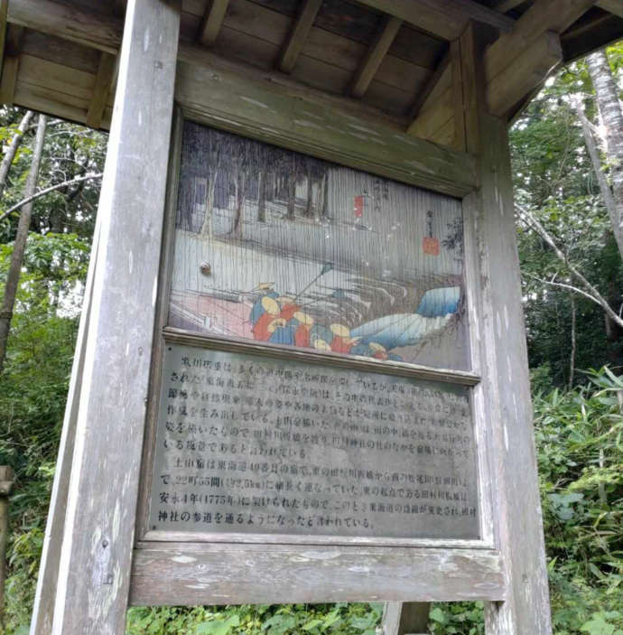 海道橋の様子が描かれた浮世絵