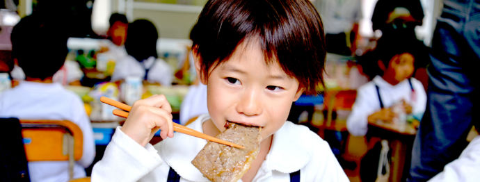 佐賀県太良町の学校給食の様子
