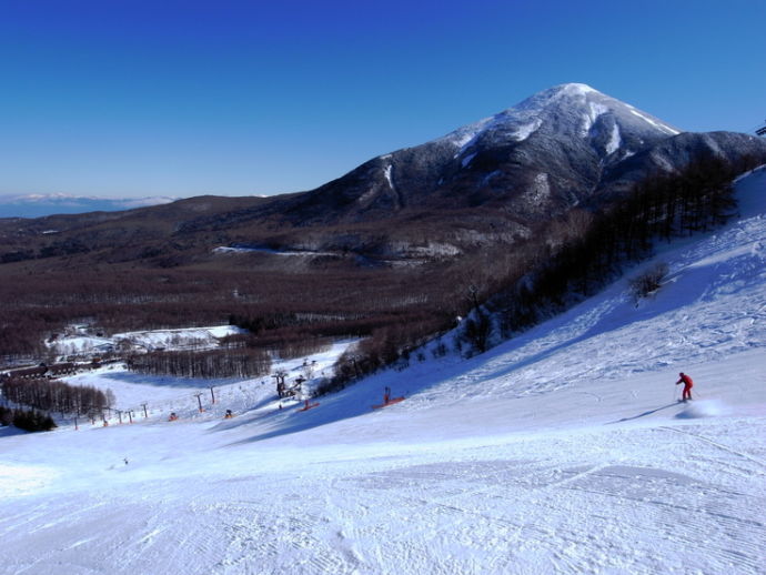 立科町の白樺高原のスキー場