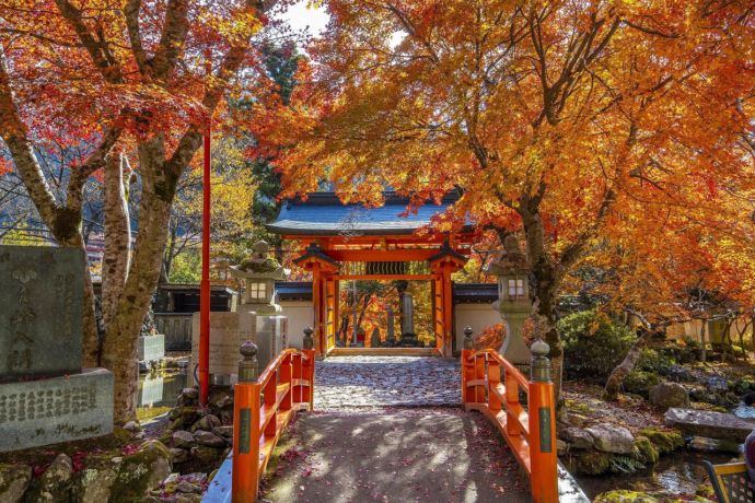 紅葉の季節の龍泉寺