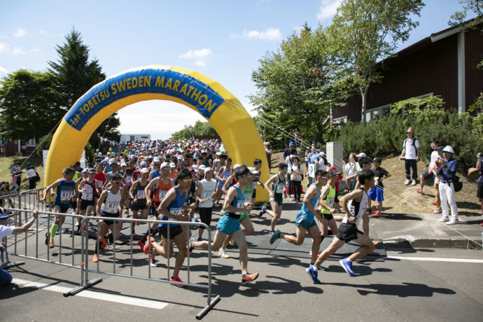 北海道当別町で開催されるスウェーデンマラソン